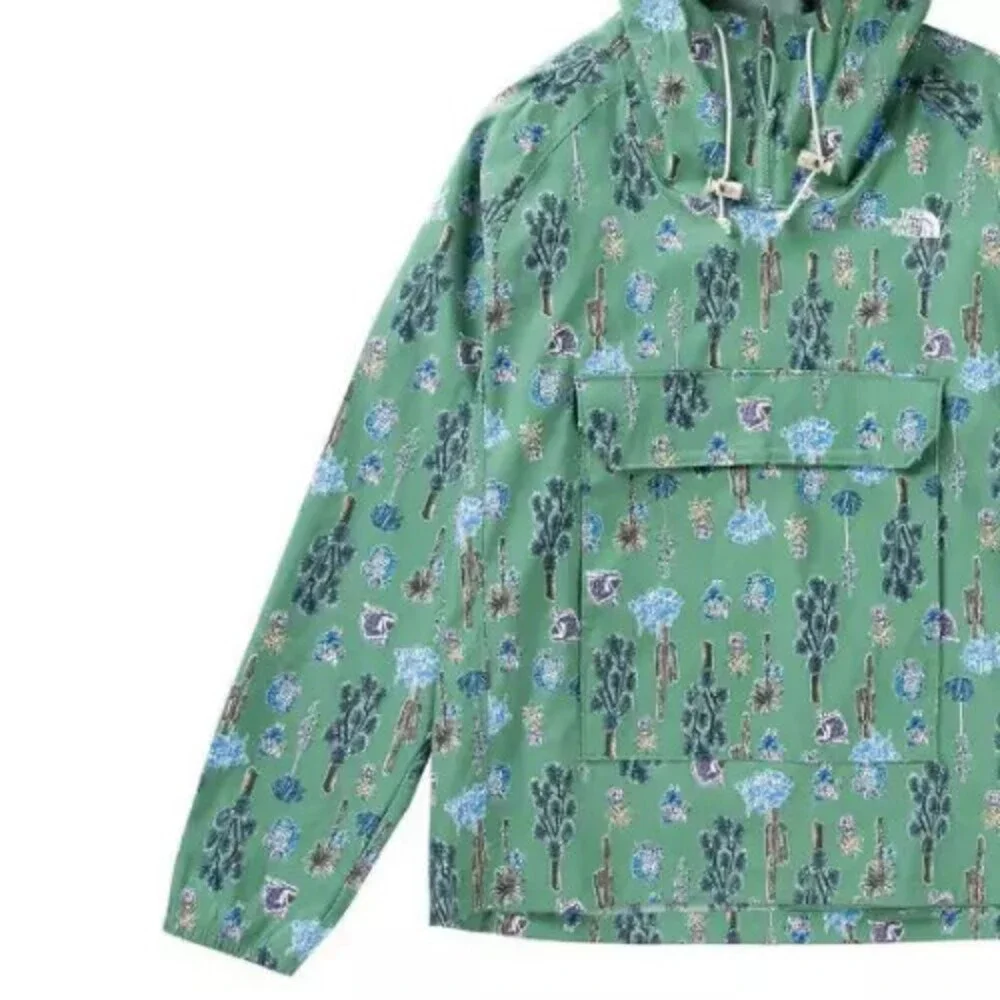 The North Face Class V NF0A5338IZG Hoodie Mens Large Green Nylon Pullover APP238